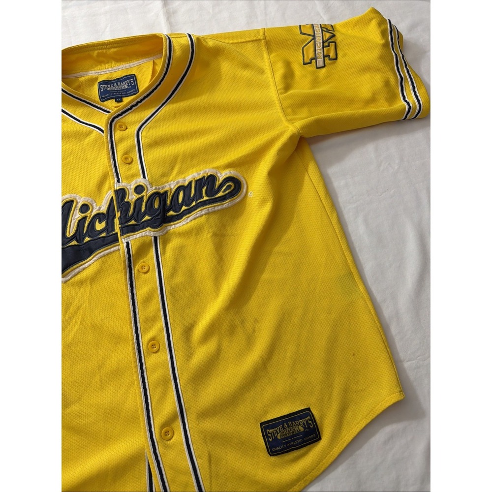 University of Michigan Steve & Barry's Baseball Jersey Extra Large XL Basketball - Picture 3 of 16